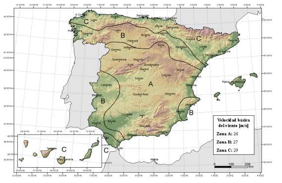 Mapa zonas eólicas