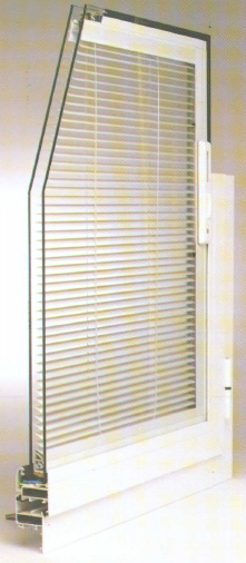 CLIMAPER persiana veneciana entre vidrios — detalle