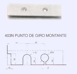 Punto de giro Montante